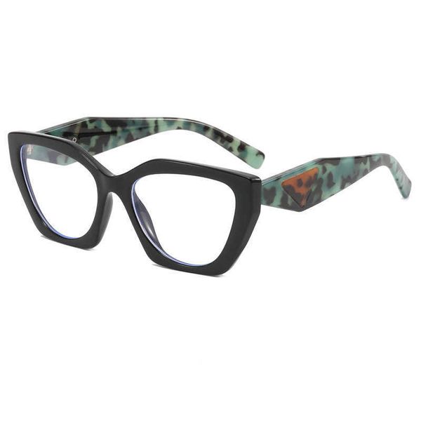 

p family irregular glasses cat eye polygon anti blue light thin glasses k1195, White;black