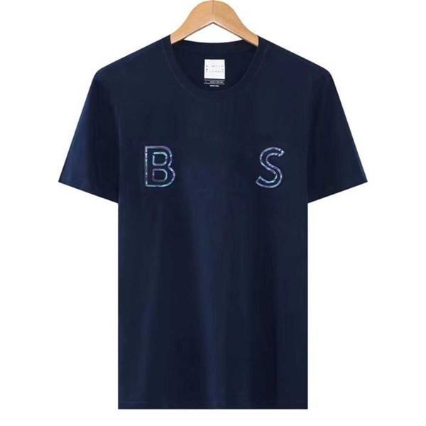 

bs designer summer mens t shirt for mens letter polos embroidery womens tshirts clothing short sleeved large green tees size 3xl breathable, White;black