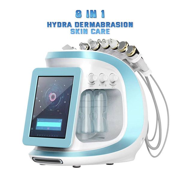 

portable 8 in 1 aqua skin care facial peeling rf bio oxygen jet water skin scrubber diamond microdermabrasion machine
