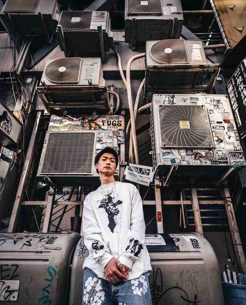 

men's t-shirts saint michael men women t shirt i am coming for you cross portrait distress vintage hip hop oversized tees, White;black