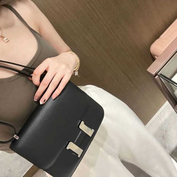 

factory wholesale designer h ermes totes handbags bag 2023 new hbutton kangkang shoulder flight attendant tofu underarm crossbody versatile