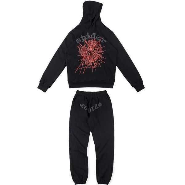 

mens hoodies sweatshirts mens hoodies sweatshirts tracksuit sweat suit spider 555 young thugg set thug star sp5der hoodie pants sweater casu, Black