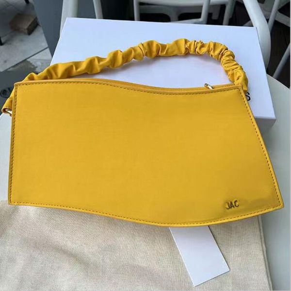 

jaquemus 2023 new jaquemus levague wave pattern shoulder bag ins same underarm bag small style stick bag dinner bag 33.8.16cm