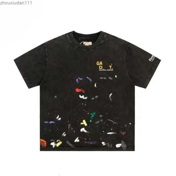 

men's t-shirts designer galleryes t shirt angel brand net red retro galerys hoodie depts men and women short-sleeved galilee printed re, White;black