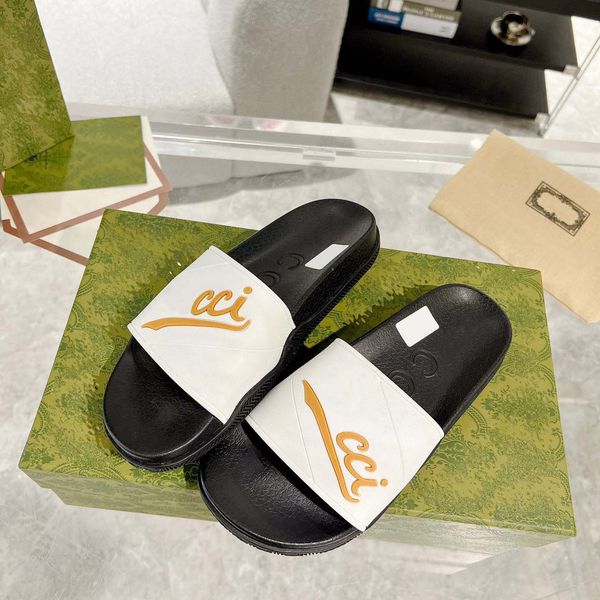 

designer slipper luxury men women sandals brand slides fashion slippers lady slide thick bottom design casual shoes sneakers by 1978 s378 08, Black