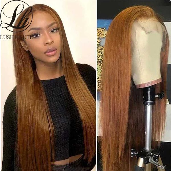 

lace front wigs long ginger straight honey blond wigs for women heat resistant synthetic wigs natural hairline with baby hair 230524, Black;brown