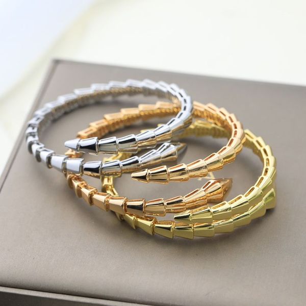 

love bangle tennis designer jewelry snake bracelet gold bangles for men women bulgarian classic spring bracelets jewelry wedding serpent sin, Black