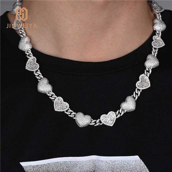

jwy new arrival custom iced out hip hop brass gold silver necklace for men