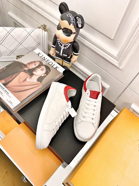 

designer casual shoes real leather classic plaid trainers berry stripes shoe fashion trainer for man woman color bar sneakers 0702, Black