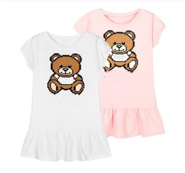 

designer kids girl039s dresses cotton short sleeve toddler baby dress princess party skirts luxury children clothing9588719, Red;yellow