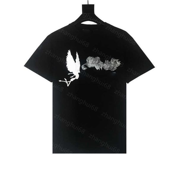 

23ss casual tshirt designer t shirt summer men clothes round neck pure cotton fog demon angel pattern letters logo short sleeve t-shirt love, White;black