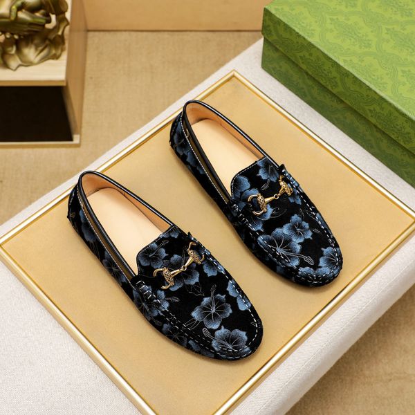 

2023 mens dress shoes brand formal designer party flats men's business comfortable casual loafers size 38-44, Black