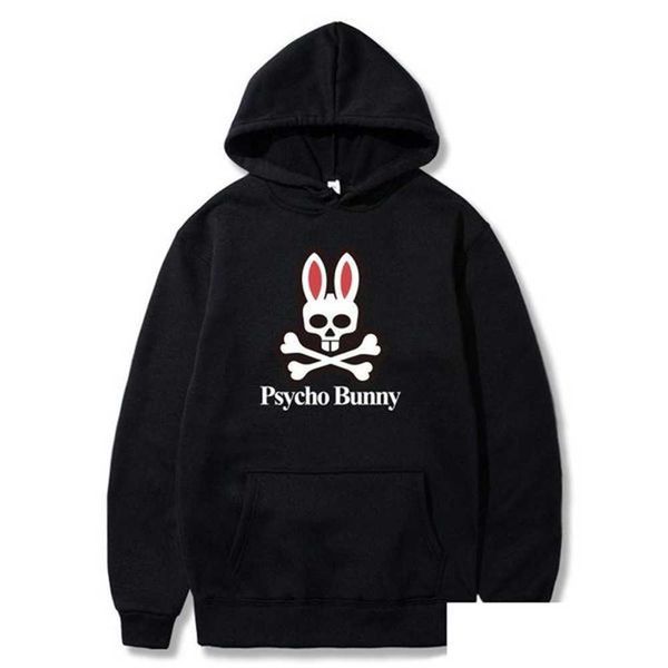 

men's hoodies sweatshirts 2022 mens hoodie fashion tech fleece designer hoody woman and autumn winter casual psycho bunny streetwe dhmr, Black