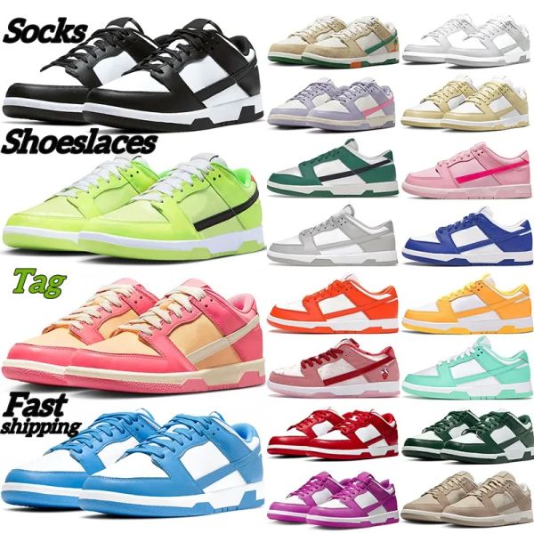 

ual panda shoes low designer skate black white unc grey fog medium olive triple pink pandas mens sports sneakers trainers size 5.5-13 j6jr