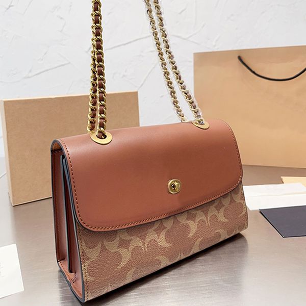 

chain messenger bags crossbody handbag ladies handbags purse classic old flower genuine leather fashion wallet shoulder bag internal compart