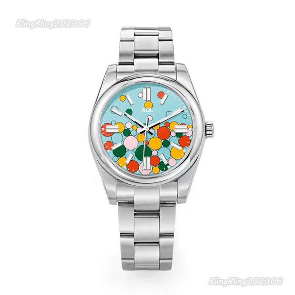 

designer watches womens watch oyster perpetual 31mm 36mm woman watch 41mm for man automatic mechanical luminous sapphire blue pink waterproo, Slivery;golden