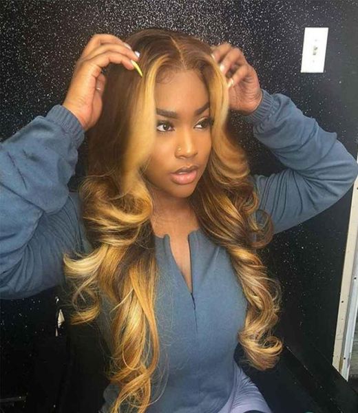 

honey blonde full lace human hair wigs colored 360 lace frontal wig 13x4 lace front human hair wigs laces wig1505574167, Black;brown