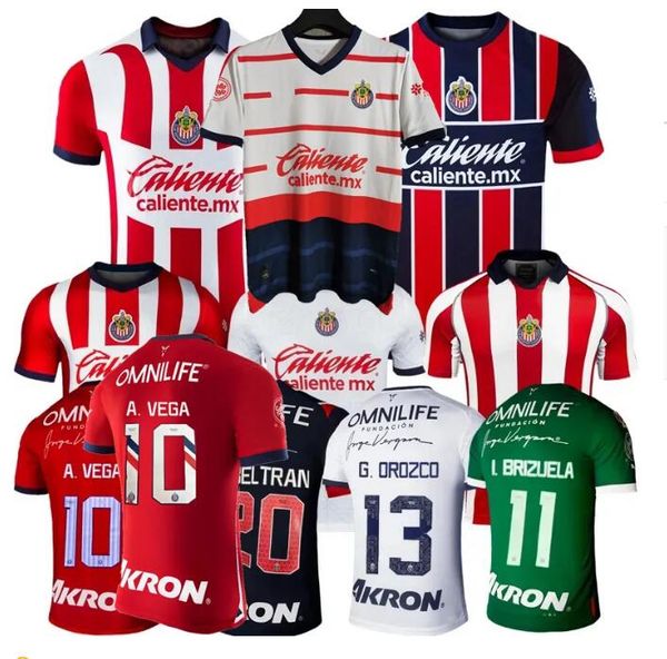 

2023 2024 chivas cd guadalajara soccer jerseys a.vega i.brizuela c.calderon a.zaldivar alvarado f.beltran j.macias 22 23 24 football men wom, Black;yellow