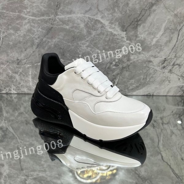 

2023 luxury designer sneaker trainer casual shoes calfskin leather white letter platform fashion low sneakers size 35-46 xsd230425, Black