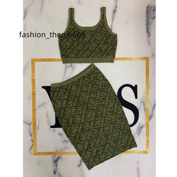 

designer dress women summer luxury fashion letter knitted three-dimensional relief dress fashion two-piece dress women's casual suspend, Black;gray