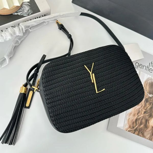 

straw bags designer shoulder bag womens camera bag quilted beach crossbody bags tassel lou handbags raffia grass bags