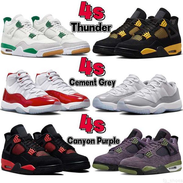 

boots jumpman 4 4s basketball shoes thunder pine green cool cement grey 11 11s yellow snakeskin seafoam midnight navy gamma blue cherry men