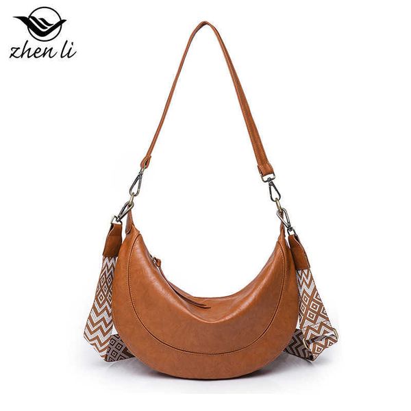 

zhenli crossbody bag large crescent bag light vintage ladies bag shoulder bag
