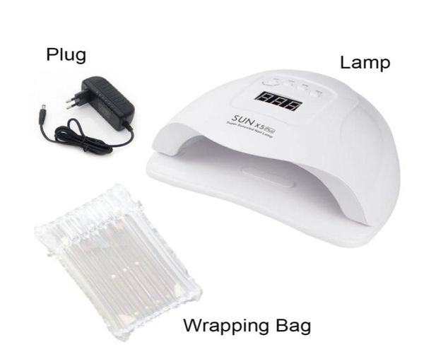 

54w led nail lamp nail dryer dual hands 36 pcs leds lamp sun light for curing uv gel nail polish with sensor lcd display9804357