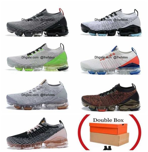 

knit running 2023 3.0 air fly shoes vapores max plus 2.0 triple black aurora white oreo dark smoke green pink rose turquoise crimson mens wo, White;red