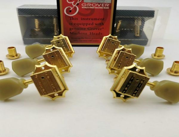 

new gold 3l3r grover guitar locking tuners electric guitar machine heads tuners guitar tuning pegs4531335