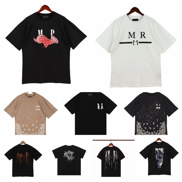 

summer mens amris designer t shirt casual man womens tees with letters print short sell luxury hip hop clothes casual letter t-shirt loose c, White;black