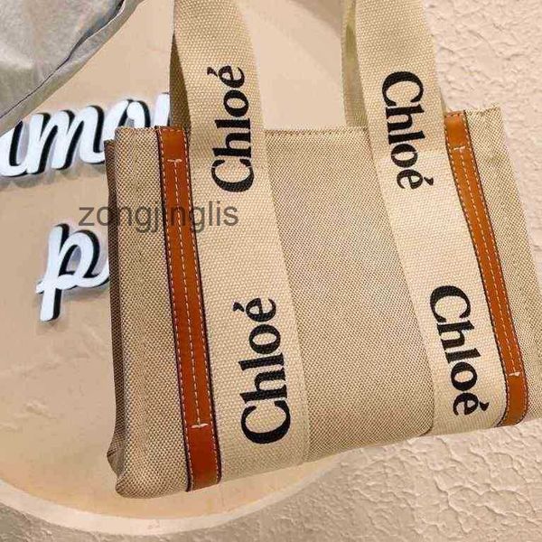 

bags fashion designer cloe woody handbag 2023 tote one shoulder bag canvas niche design portable large tote women's cap bl86