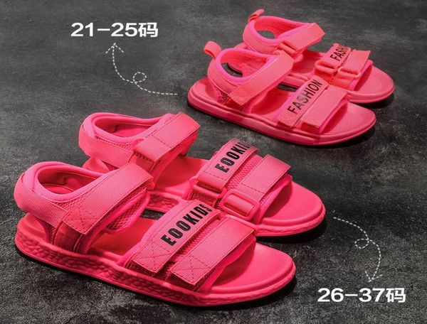 

kids shoes sandals suitable for summer fashionable breathable style outdoor antiskid and shock absorption children039s lei7165655, Black;red
