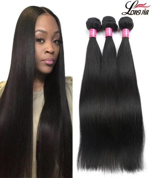 

unprocessed brazilian straight hair bundles brazilian human straight hair weft 828 brazilian virgin straight human hair extension4951840, Black