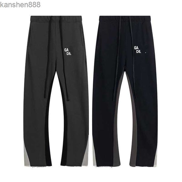 

godlikeu men's grey black designer street pant loose jogger man straight trousers