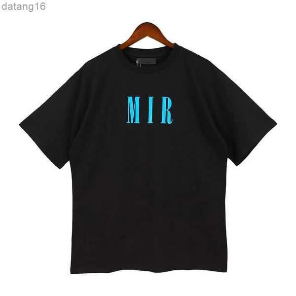 

limited edition amirs designer t shirt of 2023 rabbit year new couples tees street wear summer fashion splash-ink letter print design couple, White;black