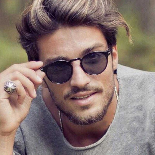 

sunglasses classic vintage tom round men retro style brand designer sun glasses male female fashion street tide women, White;black