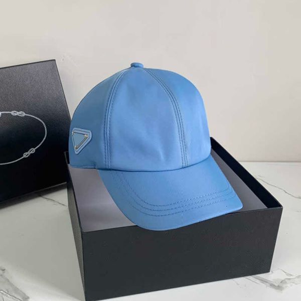 

women nylon hat mens baseball cap designers fitted caps hats side triangle casquette gift 05284sx super high quality, Blue;gray