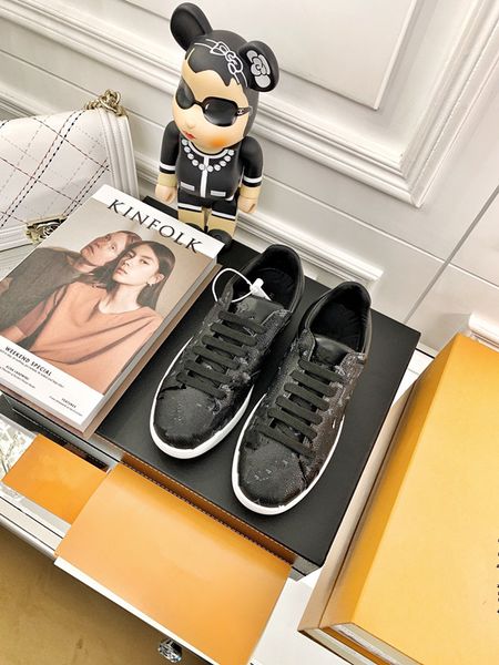 

designer sneakers striped casual shoes men women vintage sneaker platform trainer season shades flats trainers 0702, Black