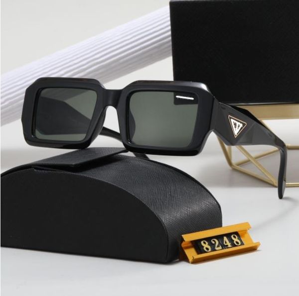

2023 luxury sunglasses polaroid lens designer womens mens goggle senior eyewear for women eyeglasses frame vintage metal sun glasses os 8248, White;black