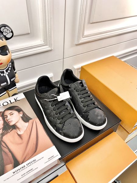 

designer sneakers calfskin casual shoes men women vintage suede trainer reflective sneaker mens platform shoe white suede navy womens luxury, Black