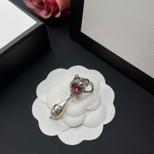 

designer branded jewelry rings womens gold silver plated copper finger adjustable ring women love charms wedding supplies luxury accessories