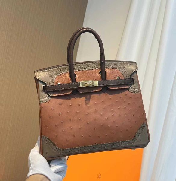 

genuine ostrich leather h ermess birkins bags ostrich skin black three piecebk 25/30 qq95ja