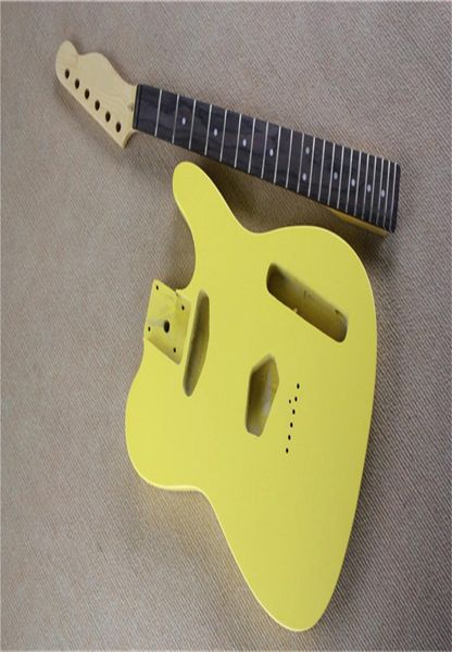 

factory semifinished electric guitar kitsdiy guitarbasswood bodymaple neckblack pickguardrosewood fretboardcan be changed1916771