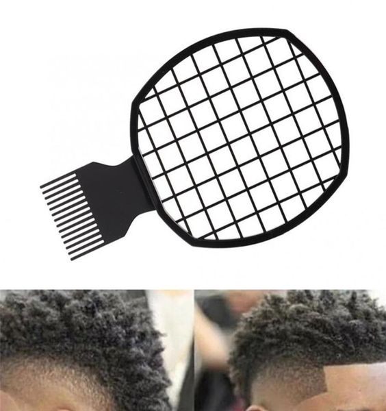 

2 in 1 dirty braid comb afro hair comb african men039s hairdressing afro professional wave curly brush comb 10pcs7109336, Silver