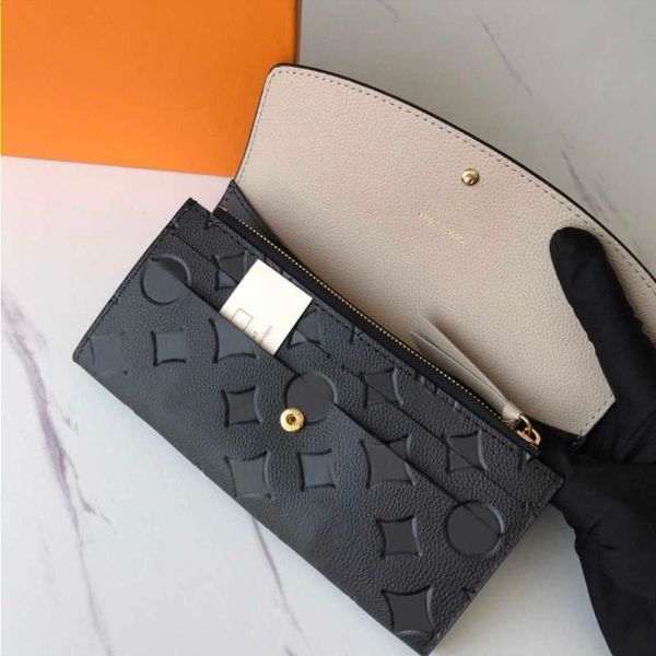 

lm40156v 2022 fashion designers zippy wallet mens womens leather zipper wallets flowers letters coin purse handbags long c auwm, Red;black