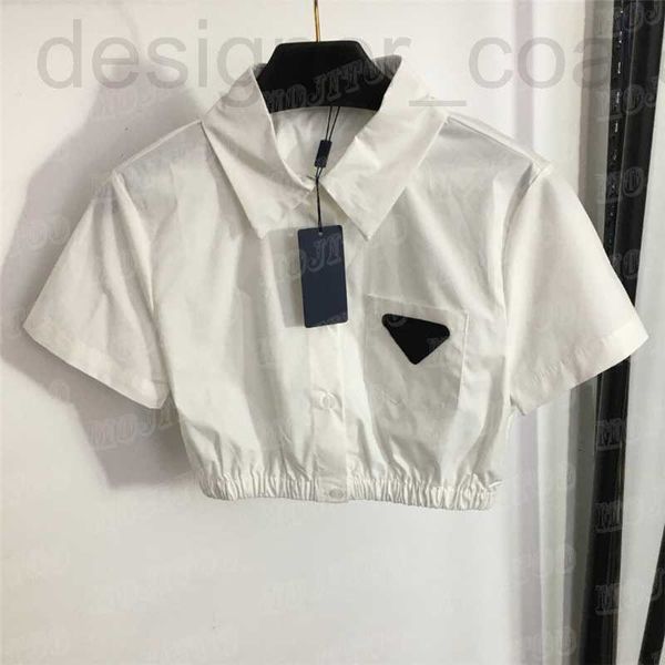 

women's plus size t-shirt designer cropped shirts letter embroidery women t shirt white blouse short sleeve tee for girl 8hep, Black