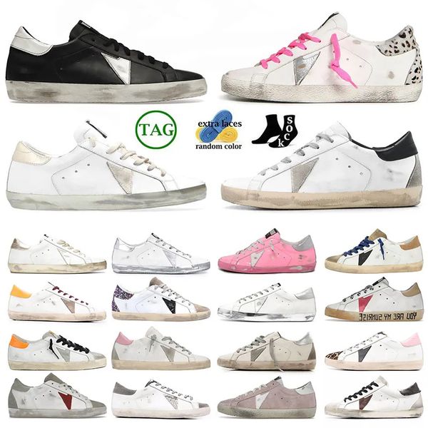 

luxury goldens sneakers Casual shoes goose womens mens designer heels shoes black white pink green dirty star trainers big size 35-46, 20