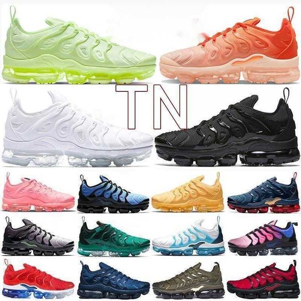 

tn og 2023 men women running shoes triple black university blue atlanta shark lemon lime metallic gold sport sneakers mens trainer designer
