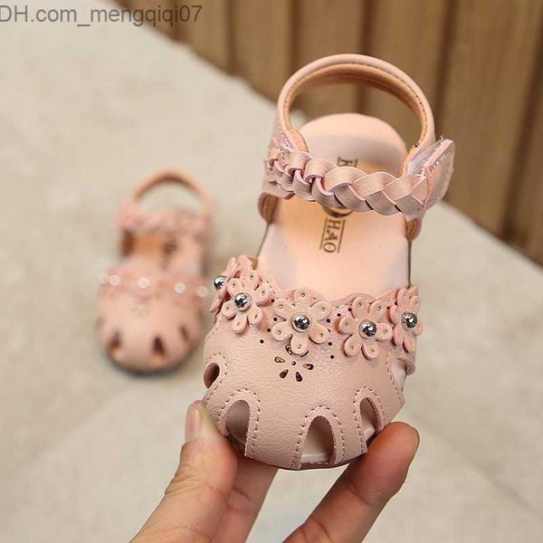 

sandals sandals summer baby sandals girls soft bottom sweet children shoes white pink little kids anti kick beach sandals toddler shoes csh1, Black;red